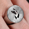 Boston Terrier Print Signet Ring-Free Shipping