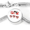 Japanese Chin Print Steel Bracelet-Free Shipping