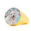 Poodle Dog Print Signet Ring-Free Shipping