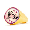 Golden Retriever Dog Print Signet Ring-Free Shipping