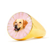Labrador Retriever Print Signet Ring-Free Shipping