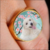 Poodle Dog Print Signet Ring-Free Shipping