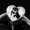 Shiba Inu Dog Print Heart Charm Steel Bracelet-Free Shipping