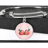 West Highland White Terrier (Westie) Print Circle Charm Bangle-Free Shipping