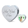 Belgian Malinois Print Heart Charm Steel Bracelet-Free Shipping