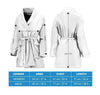 Kuvasz Dog Pattern Print Women's Bath Robe-Free Shipping