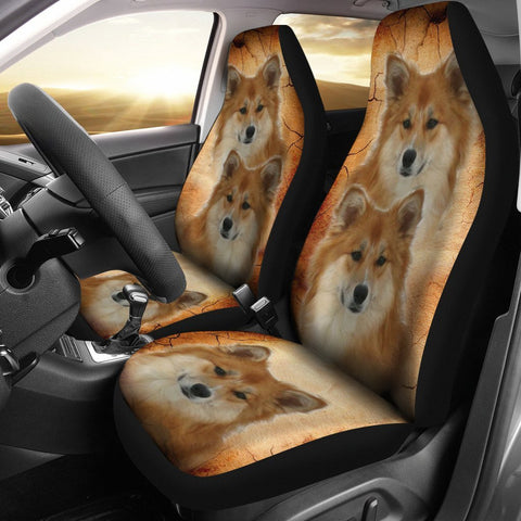 Icelandic Sheepdog Print Car Seat Covers-Free Shipping