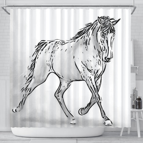 Amazing Tennessee Walking Horse Print Shower Curtain-Free Shipping