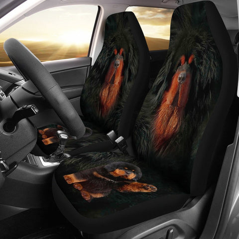 Tibetan Mastiff Dog Print Car Seat Covers-Free Shipping