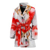 Pembroke Welsh Corgi Print Women's Bath Robe-Free Shipping