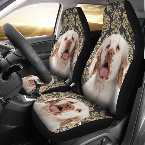 Cute Clumber Spaniel Print Car Seat Covers-Free Shipping