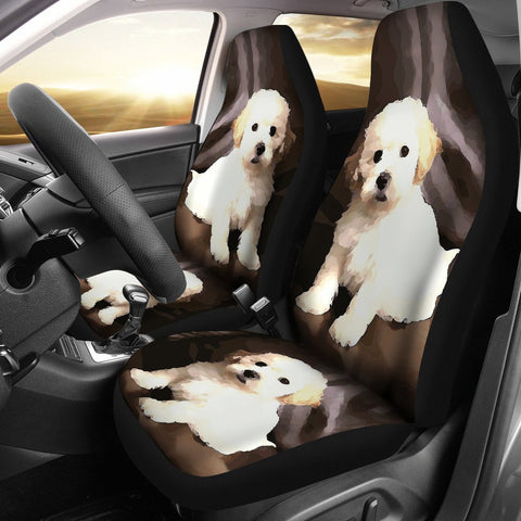 Shih poo Dog Print Car Seat Covers-Free Shipping