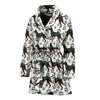 Manchester Terrier Dog Pattern Print Women's Bath Robe-Free Shipping