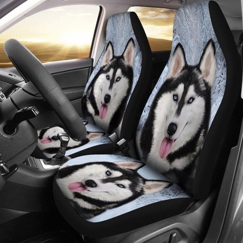 Amazing Siberian Husky Dog Print Car Seat Covers-Free Shipping