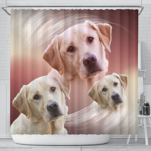 Amazing Labrador Retriever Print Shower Curtains-Free Shipping