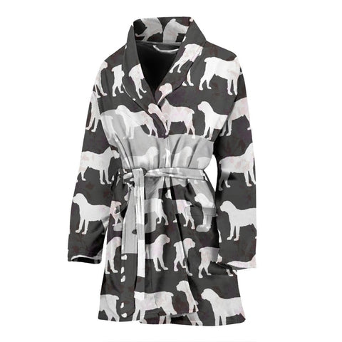 Boerboel Dog Pattern Print Women's Bath Robe-Free Shipping