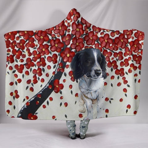 English Springer Spaniel dog Print Hooded Blanket-Free Shipping