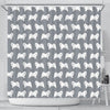 Samoyed Dog Pattern Print Shower Curtains-Free Shipping