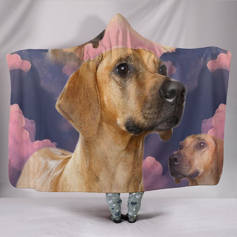 Rhodesian Ridgeback Dog Print Hooded Blanket-Free Shipping