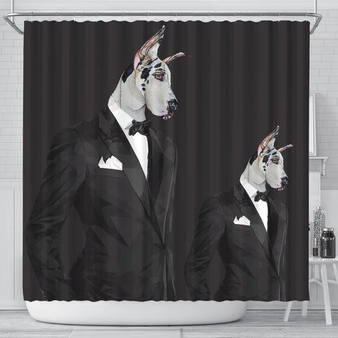 Amazing Great Dane Dog Print Shower Curtain-Free Shipping