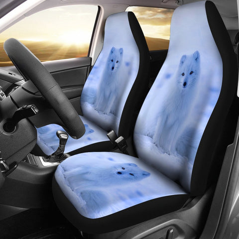 Arctic Fox Print Car Seat Covers-Free Shipping