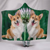 Cardigan Welsh Corgi Dog Print Hooded Blanket-Free Shipping