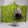 Ferret Lovers Plush Lined Hooded Blanket