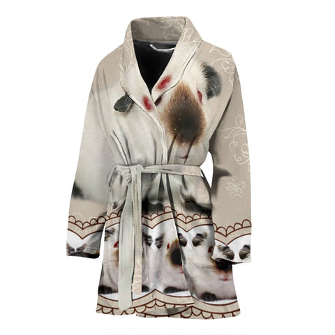 Himalayan guinea pig Print Women's Bath Robe-Free Shipping