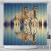 Amazing Mountain Pleasure Horse Print Shower Curtain-Free Shipping