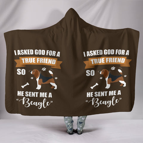 True Friend Beagle Dog Hoodie Blanket