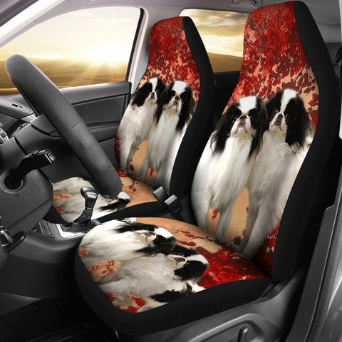 Japanese Chin Dog Print Car Seat Covers- Free Shipping
