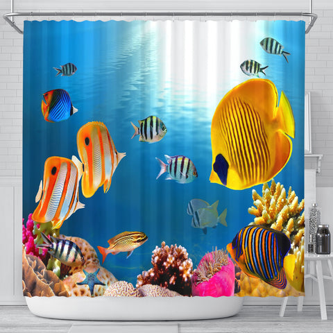 Tropical Fish Shower Curtain