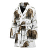 Weimaraner Dog Patterns Print Women's Bath Robe-Free Shipping