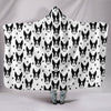 Boston Terrier Pattern Print Hooded Blanket-Free Shipping-Limited Edition