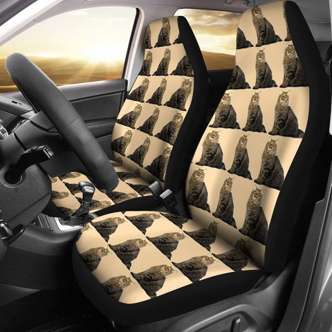 Lovely American Bobtail Cat Pattern Print Car Seat Covers-Free Shipping
