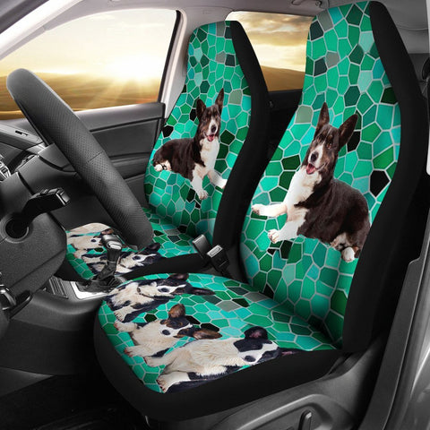 Cute Cardigan Welsh Corgi Dog Print Car Seat Covers-Free Shipping