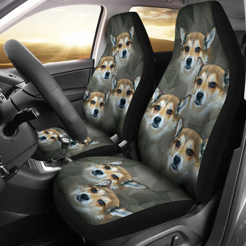 Norwegian Lundehund Print Car Seat Covers-Free Shipping