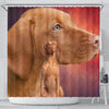 Vizsla Dog Print Shower Curtains-Free Shipping