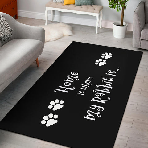 Pet Rabbit Home Area Rug