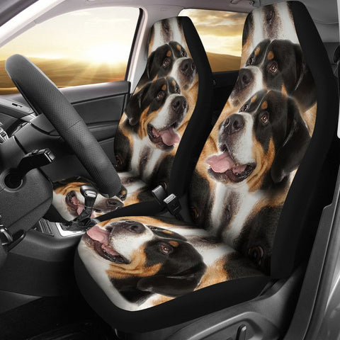 Amazing Greater Swiss Mountain Dog Print Car Seat Covers-Free Shipping
