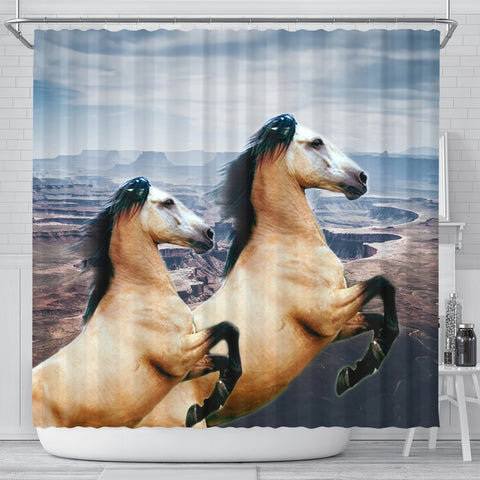 Andalusian Horse Print Shower Curtains-Free Shipping