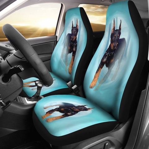 Doberman Pinscher Dog Print Car Seat Covers-Free Shipping