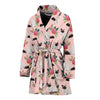 Birman Cat Floral Print Women's Bath Robe-Free Shipping