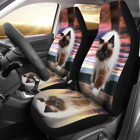 Amazing Walking Himalayan cat Print Car Seat Covers-Free Shipping