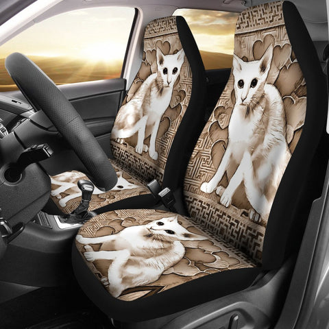 Oriental Shorthair Cat Print Car Seat Covers-Free Shipping