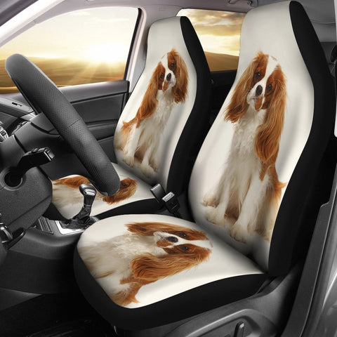 Cavalier King Charles Spaniel Print Car Seat Covers-Free Shipping