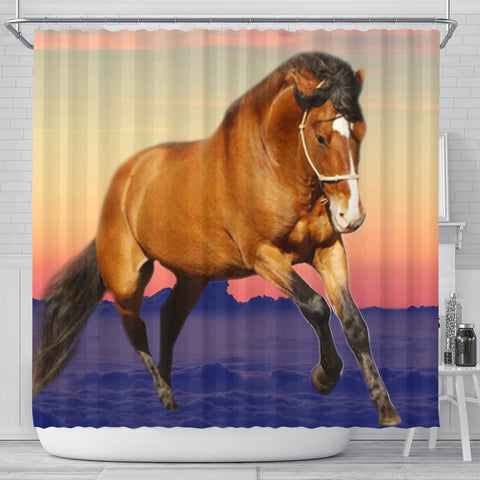 Belgian horse Print Shower Curtain-Free Shipping