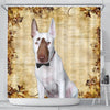 Bull Terrier Print Shower Curtains-Free Shipping