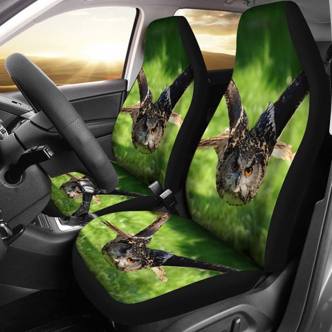 Flying Owl Bird Print Car Seat Covers-Free Shipping