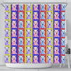 Westie Colorful Pattern Print Shower Curtains-Free Shipping